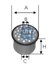 Handler.Part Fuel filter UFI 2439000 1