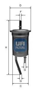 Handler.Part Fuel filter UFI 3182800 1