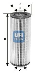 Handler.Part Air filter UFI 2773500 1