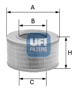 Handler.Part Air filter UFI 2771600 1