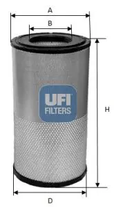 Handler.Part Air filter UFI 27A1700 1