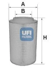 Handler.Part Air filter UFI 2762700 1