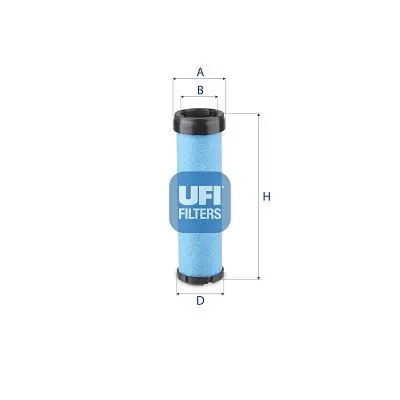 Handler.Part Secondary air filter UFI 27A3100 1