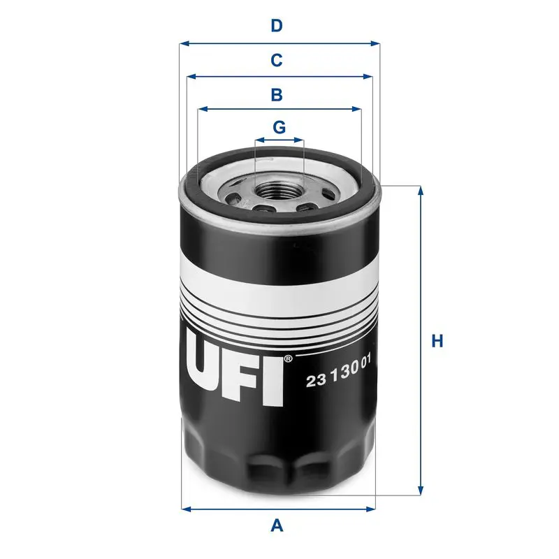 Handler.Part Oil filter UFI 2313001 1