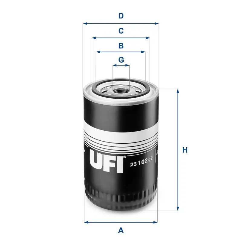 Handler.Part Oil filter UFI 2310202 1