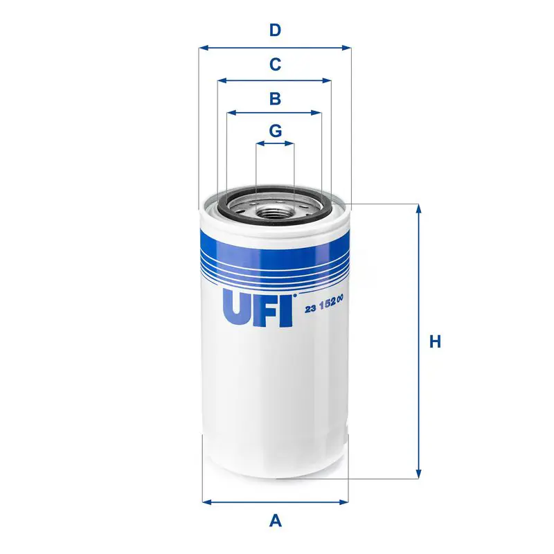 Handler.Part Oil filter UFI 2315200 1