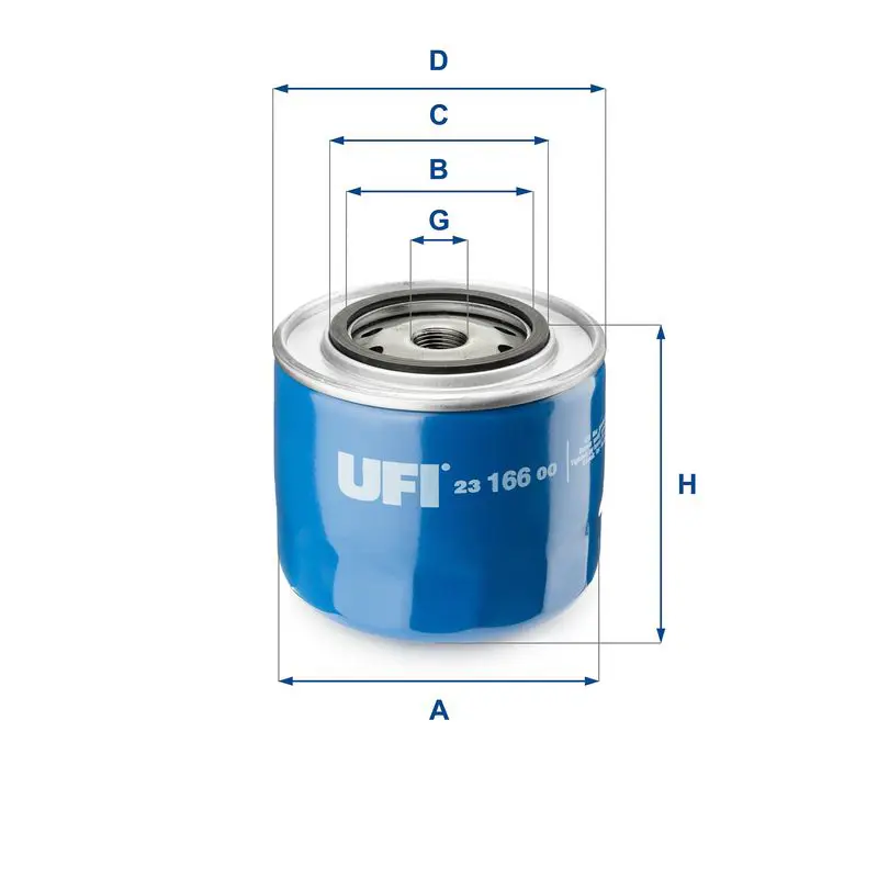 Handler.Part Oil filter UFI 2316600 1