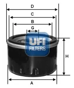 Handler.Part Oil filter UFI 2348200 1