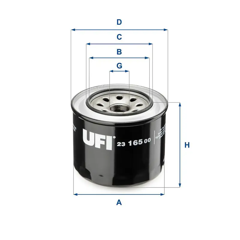 Handler.Part Oil filter UFI 2316500 1