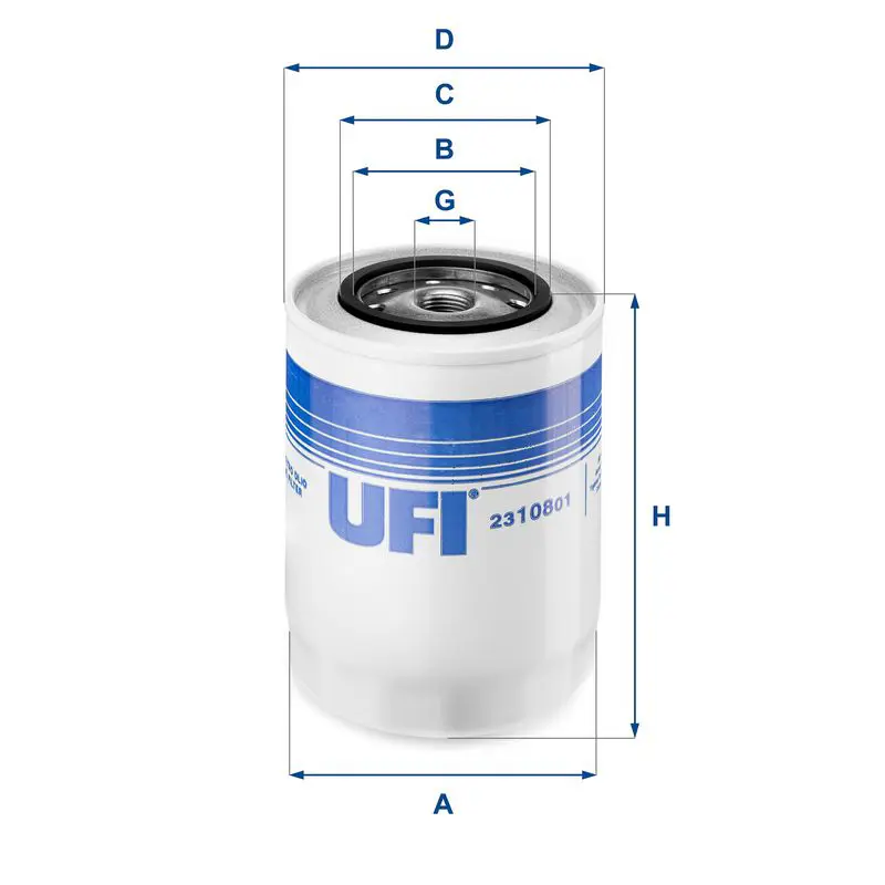 Handler.Part Oil filter UFI 2310801 1