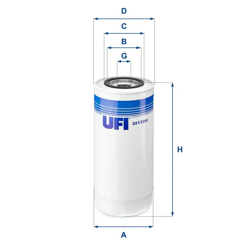 Handler.Part Oil filter UFI 2312001 1