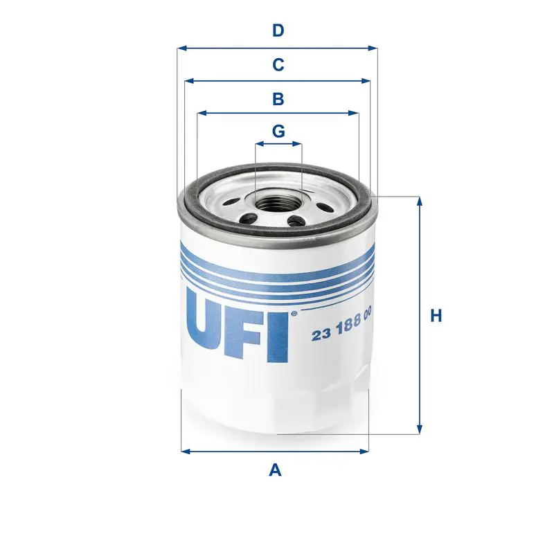 Handler.Part Oil filter UFI 2318800 1