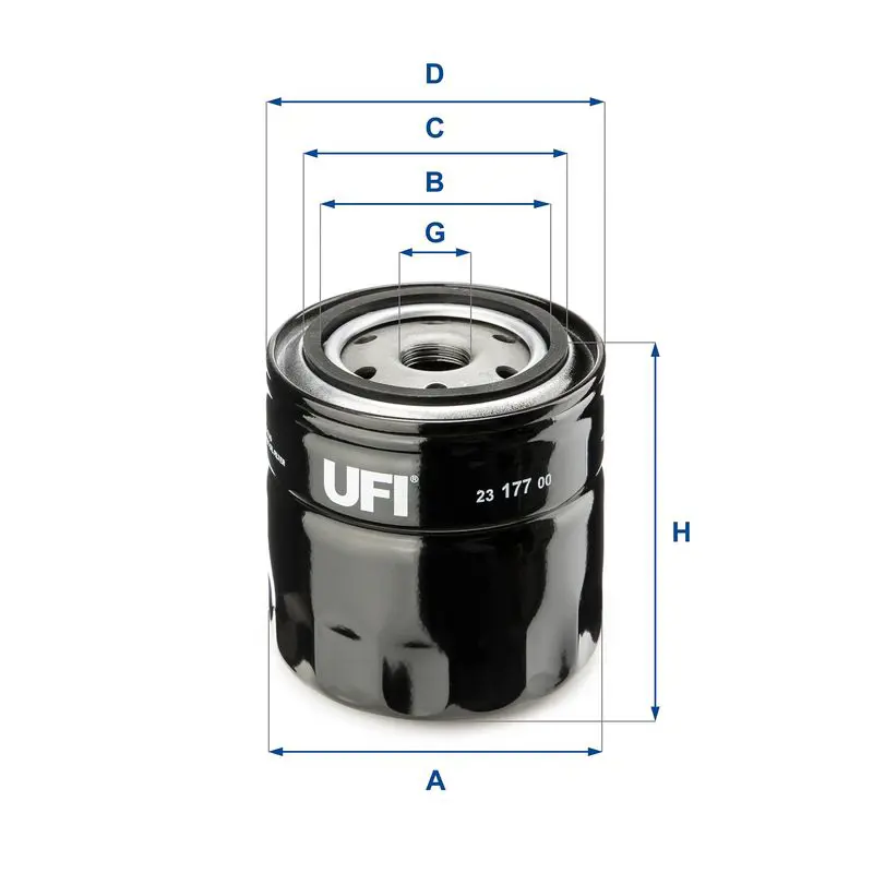 Handler.Part Oil filter UFI 2317700 1