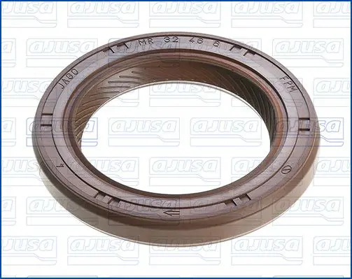 Handler.Part Shaft seal, camshaft AJUSA 15010400 1