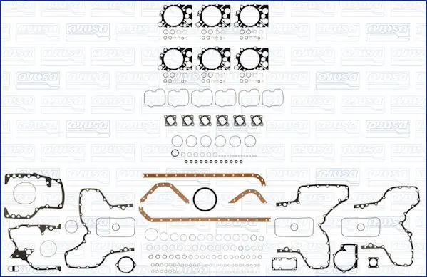 Handler.Part Full gasket set, engine AJUSA 50019400 1