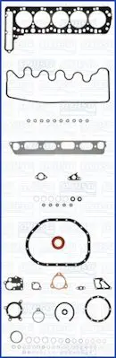 Handler.Part Full gasket set, engine AJUSA 50076900 1