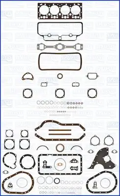 Handler.Part Full gasket set, engine AJUSA 50082700 1