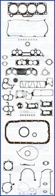 Handler.Part Full gasket set, engine AJUSA 50128500 1