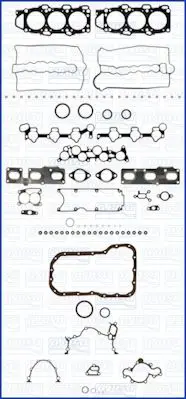 Handler.Part Full gasket set, engine AJUSA 50139200 1