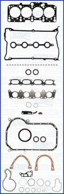 Handler.Part Full gasket set, engine AJUSA 50158600 1