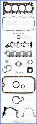 Handler.Part Full gasket set, engine AJUSA 50165000 1