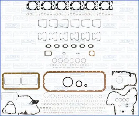 Handler.Part Full gasket set, engine AJUSA 50195200 1