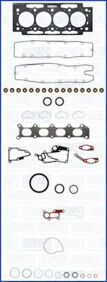 Handler.Part Full gasket set, engine AJUSA 50212000 1