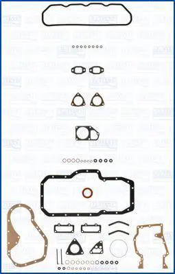 Handler.Part Full gasket set, engine AJUSA 51002700 1