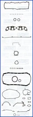 Handler.Part Full gasket set, engine AJUSA 51006100 1