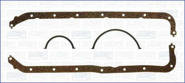 Handler.Part Gasket set, wet sump AJUSA 59000700 1