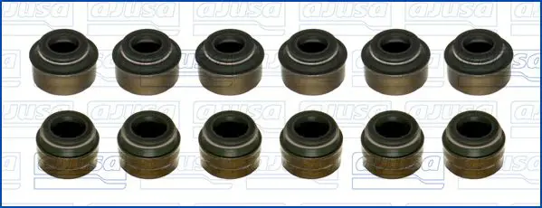 Handler.Part Seal set, valve stem AJUSA 57010200 1