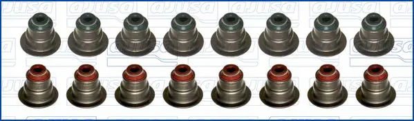 Handler.Part Seal set, valve stem AJUSA 57018200 1