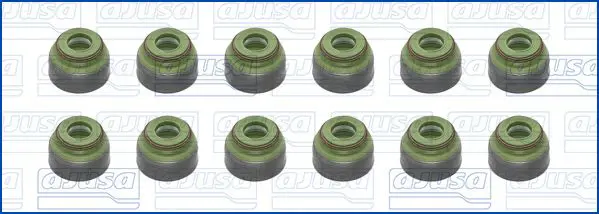 Handler.Part Seal set, valve stem AJUSA 57029600 2