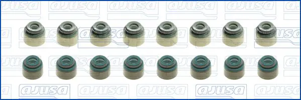 Handler.Part Seal set, valve stem AJUSA 57030200 2