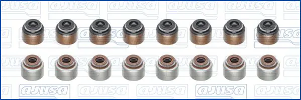 Handler.Part Seal set, valve stem AJUSA 57031600 2