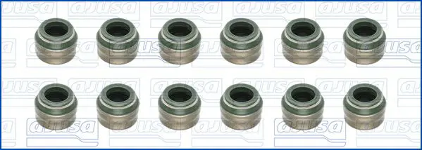 Handler.Part Seal set, valve stem AJUSA 57032700 1