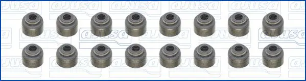 Handler.Part Seal set, valve stem AJUSA 57046300 2