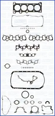 Handler.Part Full gasket set, engine AJUSA 50075700 1