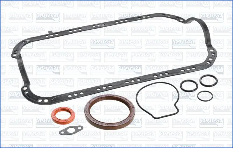 Handler.Part Gasket set, crank case AJUSA 54111100 1