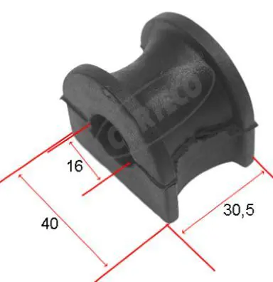 Handler.Part Stabiliser mounting CORTECO 21652984 1