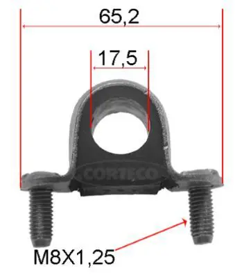 Handler.Part Stabiliser mounting CORTECO 80000017 1