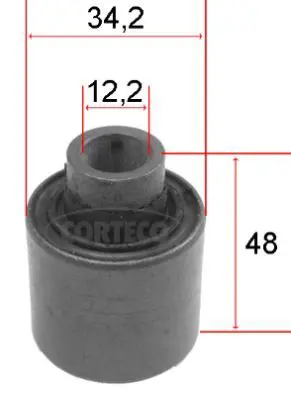 Handler.Part Control arm-/trailing arm bush CORTECO 80000091 1