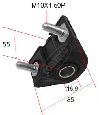 Handler.Part Control arm-/trailing arm bush CORTECO 80000955 1