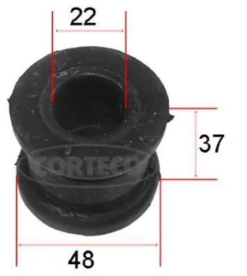 Handler.Part Stabiliser mounting CORTECO 80001169 1