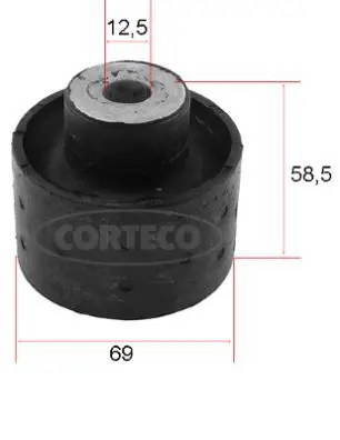 Handler.Part Control arm-/trailing arm bush CORTECO 80004722 1