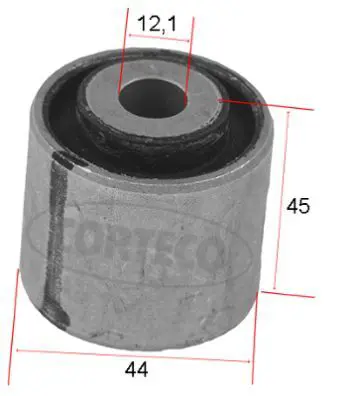 Handler.Part Control arm-/trailing arm bush CORTECO 80004748 7