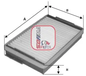 Handler.Part Filter, interior air SOFIMA S3139C 1