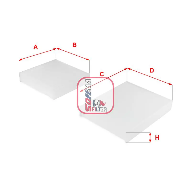 Handler.Part Filter, interior air SOFIMA S3143C 1