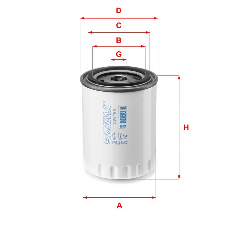 Handler.Part Oil filter SOFIMA S0090R 1