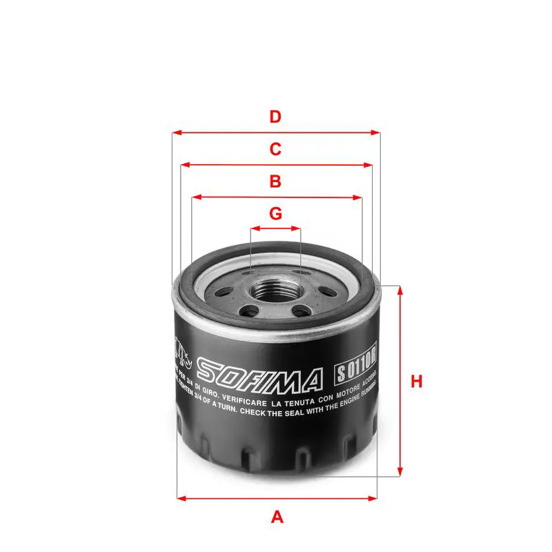 Handler.Part Oil filter SOFIMA S0110R 1